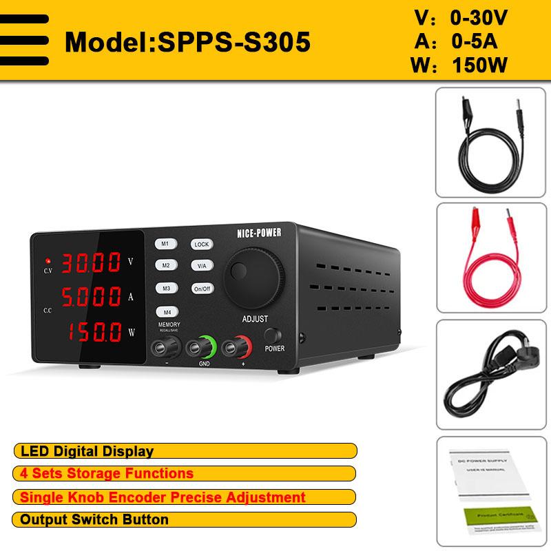 30V 10A DC Programmable Power Supply 4 Set Storage Function Lab Adjustable LED 12V 200V 300V Regulator Bench Source for Repair