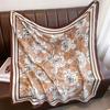 90X90Cm Autumn Vintage Rose Print Square Scarf For Women Unique And High-End Elegant Shawl And Scarf