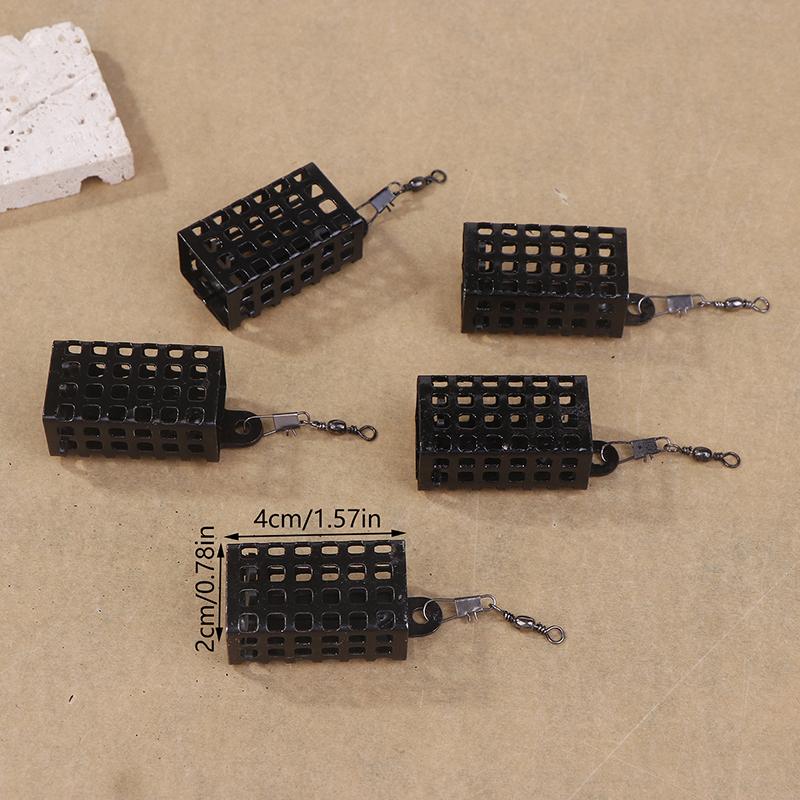 

5 шт. рыболовные снасти кормушка клетка железная приманка рыболовные кормушки круглая квадратная кормушка корзина клетка рыболовные приманки клетка