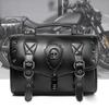 Motorcycle Tool Bag Travel Luggage Storage Bag Punk Style PU Side Bag Over Saddles Bags Motorbike Retro Style Saddlebag