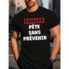 Men'S Casual Sports Fashion Short-Sleeve Shirt 100% Cotton Featuring Trendy 2D Print Patterns
