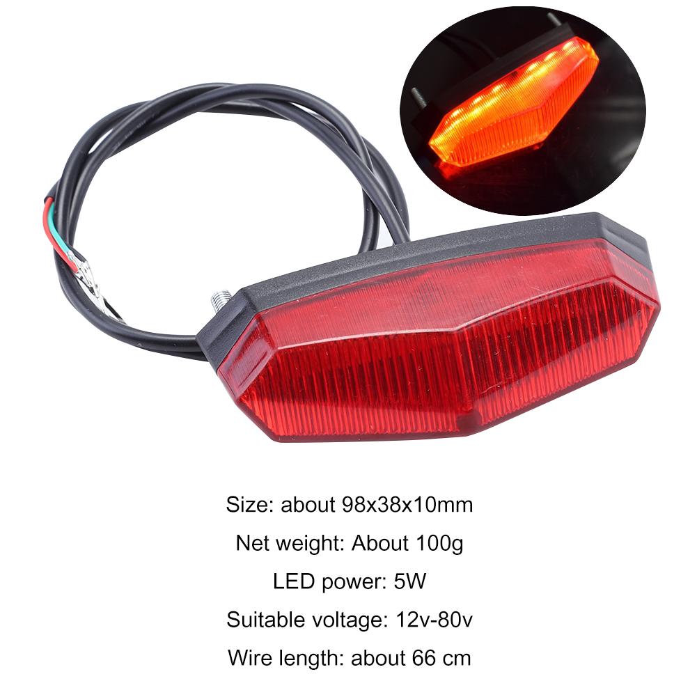 E-bike Tail Light Ultra Bright Electric Bicycle Rear Light Night Cycling Safety Warning Lamp LED Electric Bike Warning Lights