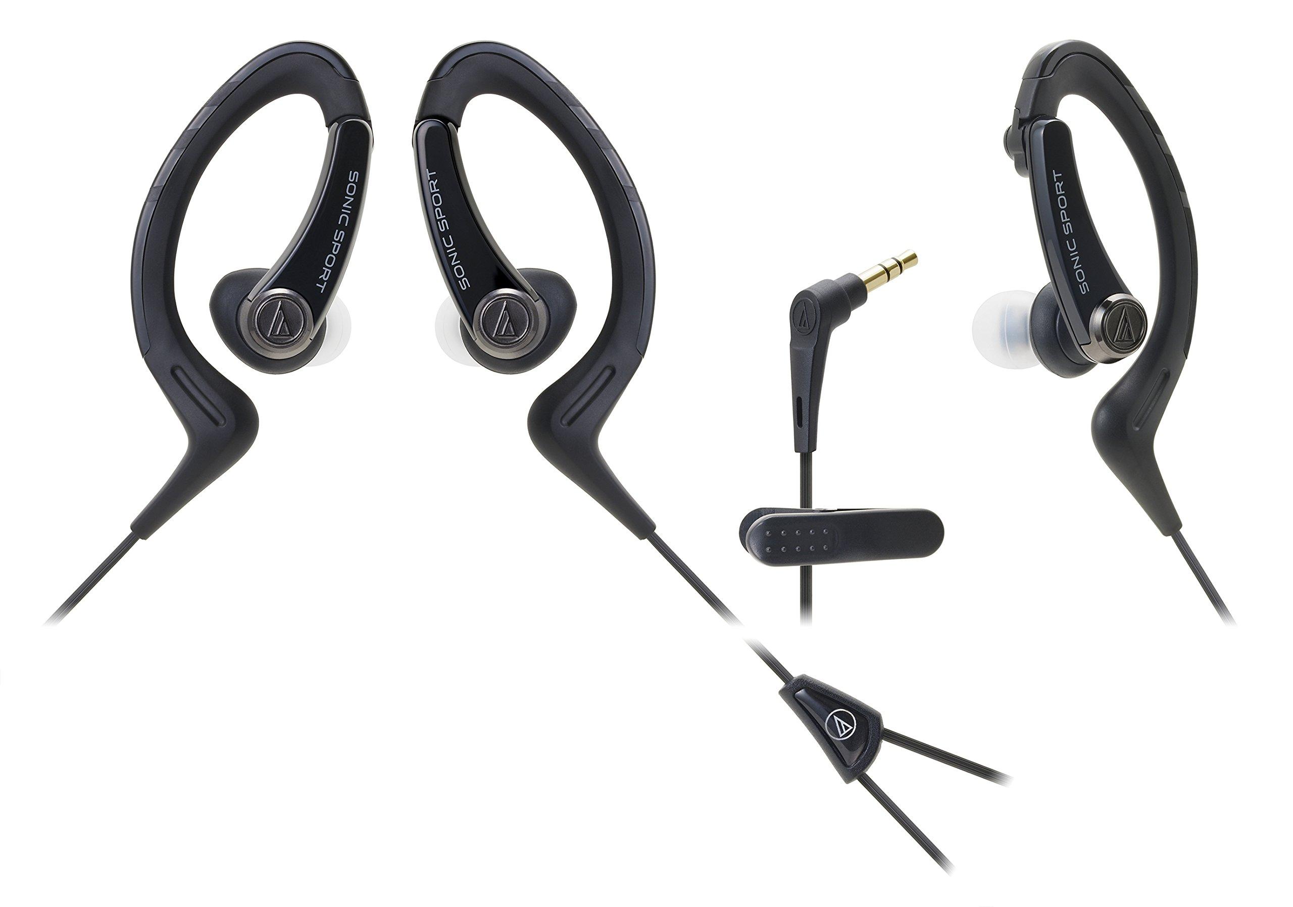 

Audio Technica SONICSPORT In-Ear Headphones ATH-SPORT1 BK Waterproof Sports Black
