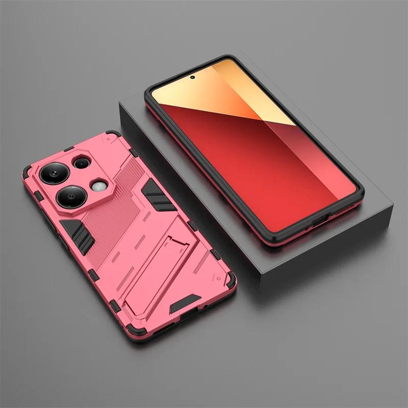 For Xiaomi Poco M6 Pro 4G Case Car Magnetic Kickstand Armor Phone Case for Poko Little Poco M6Pro M 6 POCOM6 4G Pro Back Cover