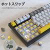 FIRSTBLOOD×AJAZZ AK820 75% Wired Gasket Mechanical Keyboard with Sea Salt Metal Knobs and Programmable RGB Hot-Swap Keyboard (AK820 Bright Moon