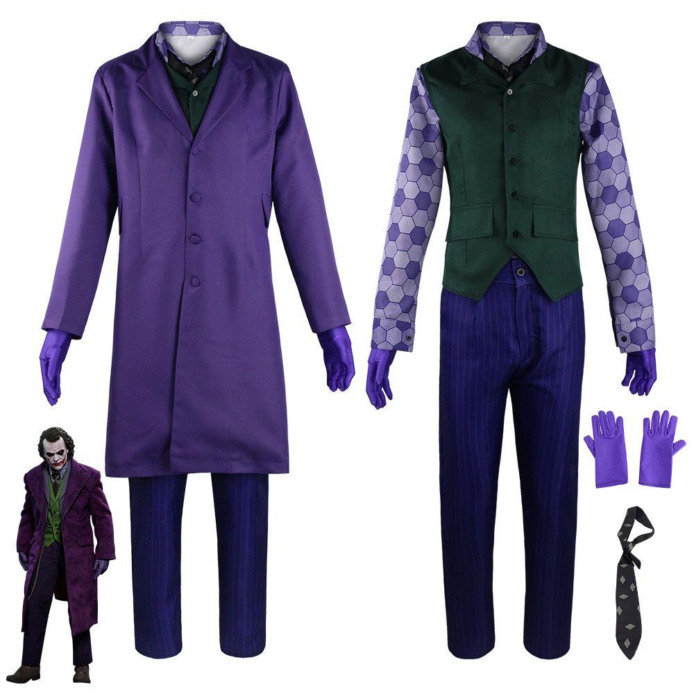 The Dark Knight Joker Suit Coat Cosplay Costume For Halloween And More