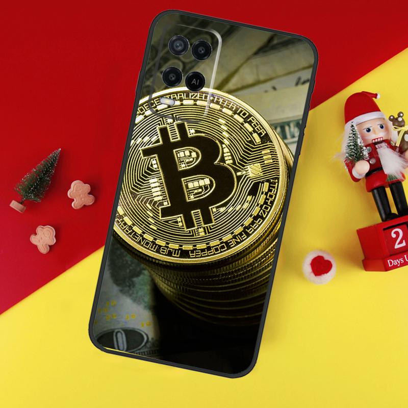 Bitcoin BTC Case For Oppo A78 A98 A18 A38 A58 A5 A6 Pro A54 A74 A94 A17 A57 A80 A60 A40 A96 A76 A16 A15