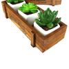 1 PC Gardening  Trough Garden Decor Wood Flowerpot Rectangle Vase Succulent Boxes Vintage Crates
