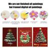 Christmas Tree DIY Painting Xmas Paint-by-Numbers Kit Canvas Paints Included Holiday Themed Painting Set for Adults Festive Home Decor Christmas Gift