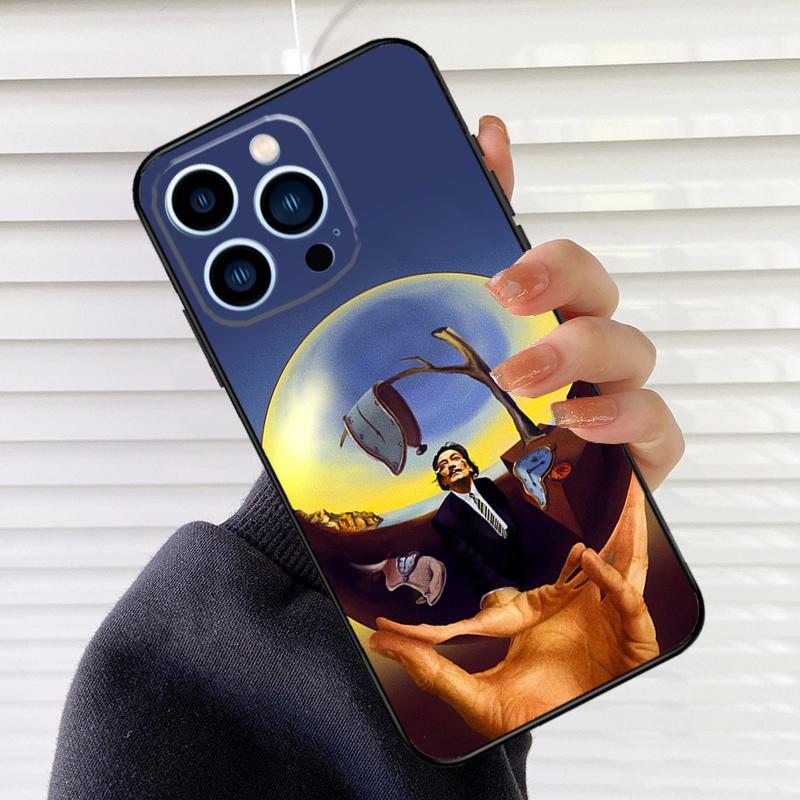 Salvador Dali Art Phone Case For iPhone 17 16 15 13 11 12 14 Pro Max mini 15 16 Plus 16e 17 Air Cover Fundas