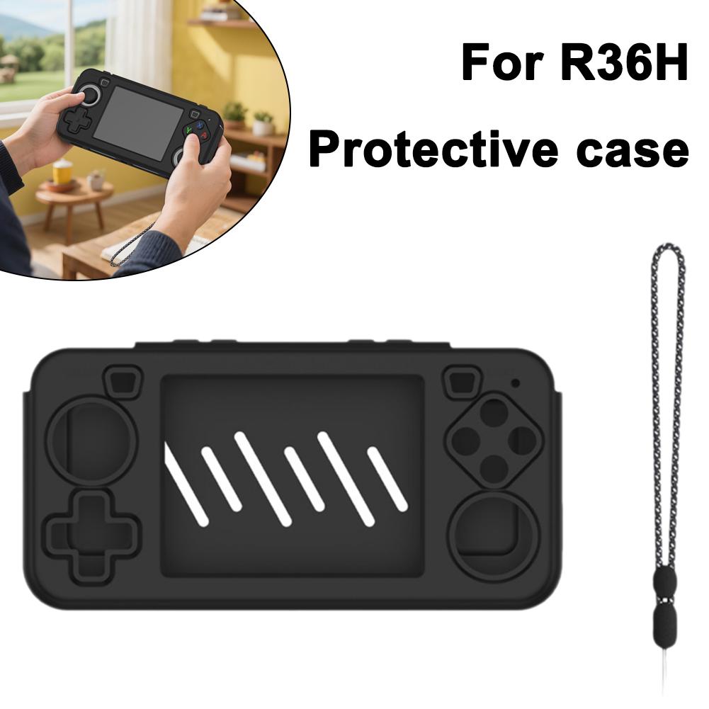 Silicone Protective Sleeve For R36H Anti-Scratch Protective Case Shockproof Dustproof Handheld Retro Game Console Shell Cover
