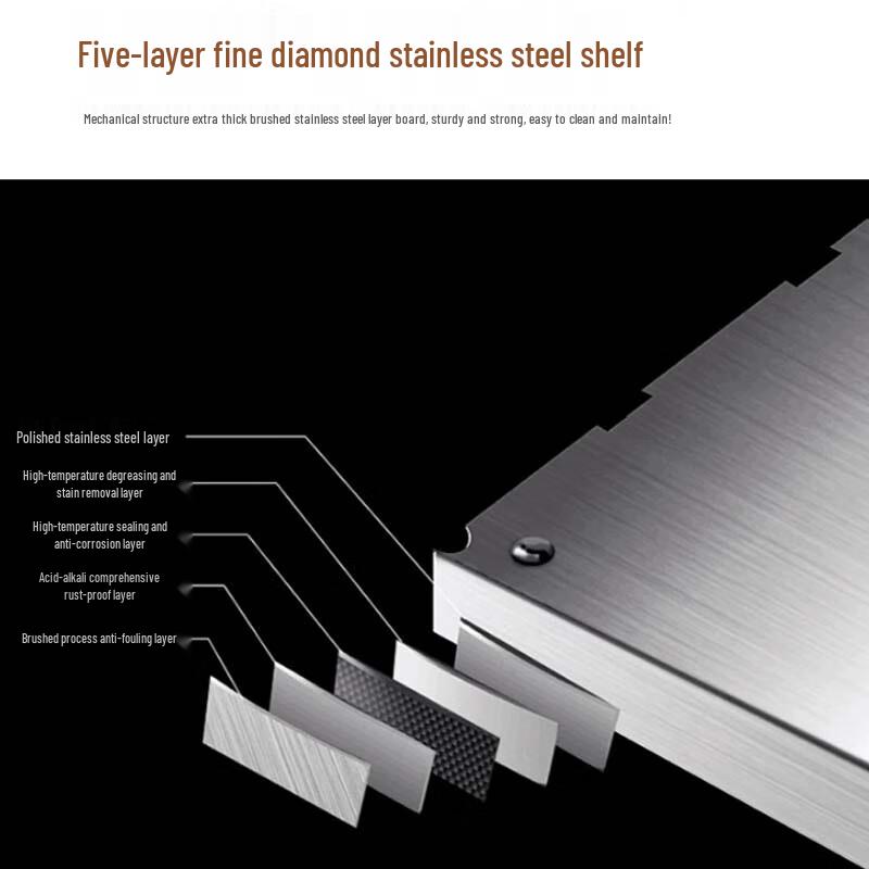 Beifu Thickened Carbon Steel Kitchen Storage Shelf