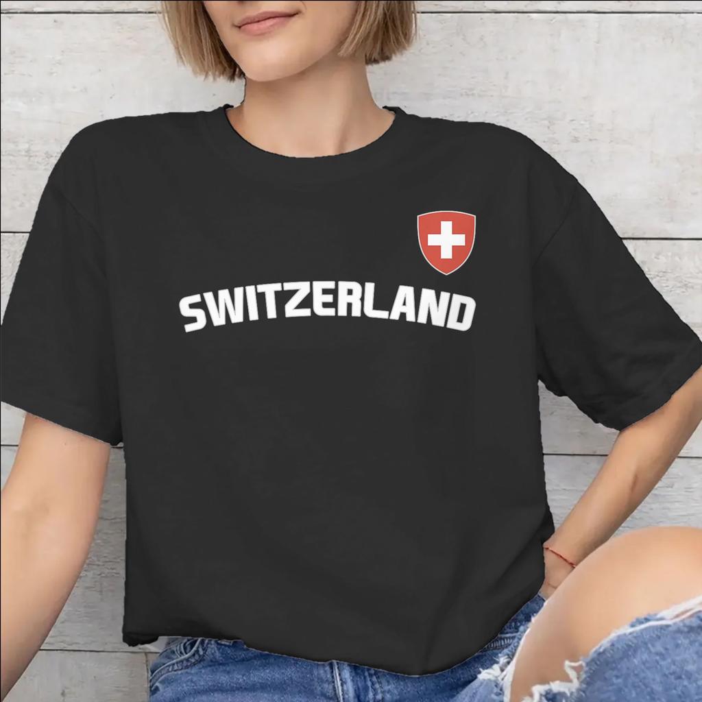 Swiss Switzerland Flag Accessories Unisex T Shirt Pure Cotton Tee Graphic Printed Tshirt Clothing