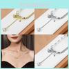Elegant Pearl Bowknot Necklace For Women Featuring Trendy Tassel Design In Gold And Silver