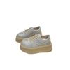 Thick-soled Heightening Little White Shoes Women's Autumn New Muffin Sole Campus Sports and Leisure Board Shoes Tide