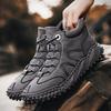 38-46 Fall/ Winter Mens Handmade  Leather  Soft Sock Ankle Boots Autumn Winter Men Boots Men's Ankle Boots Handmade Plush Shoes Casual Shoes