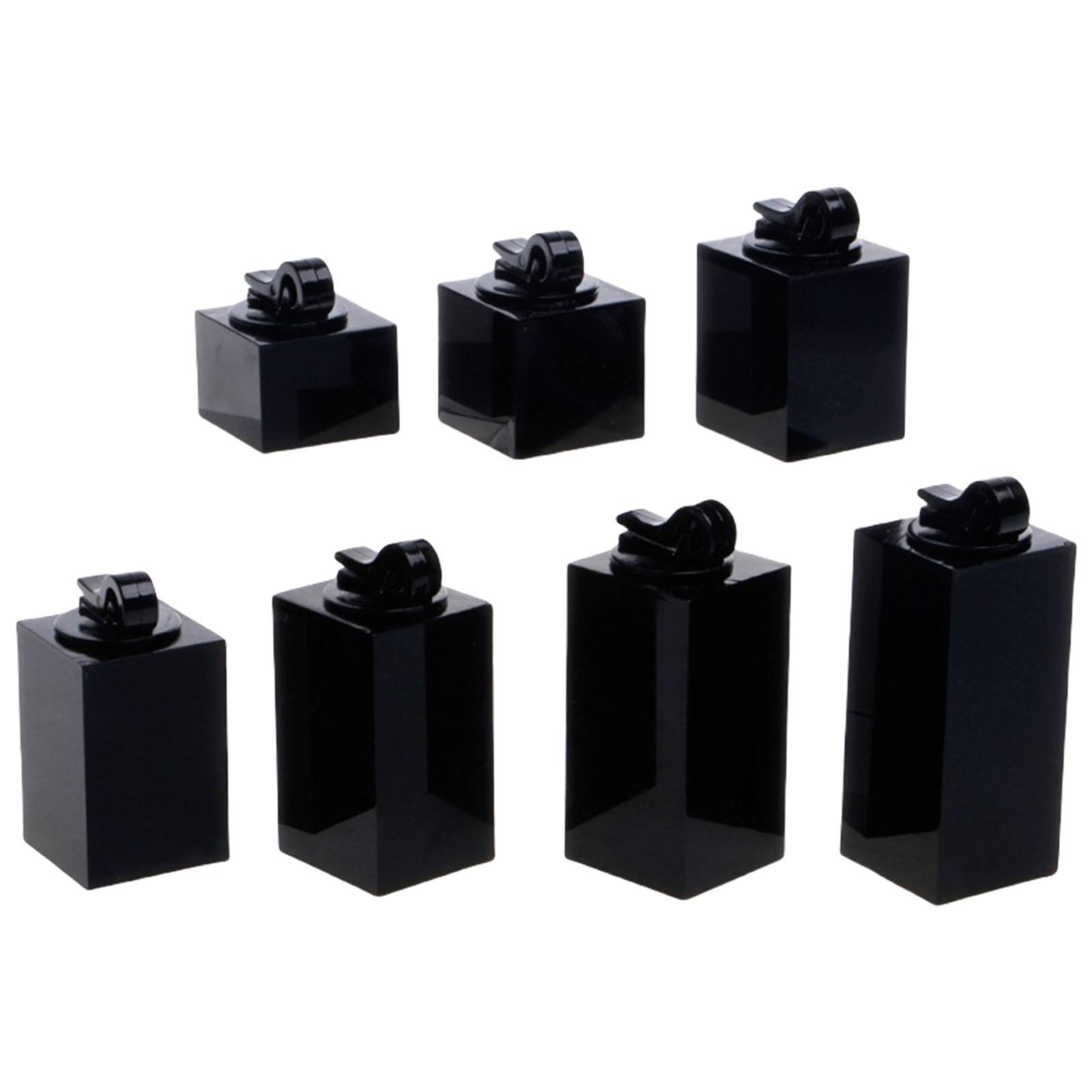 

Набор из 7 практичных прочных акриловых подставок для колец, портативный аксессуар для ювелирных витрин и выставок C