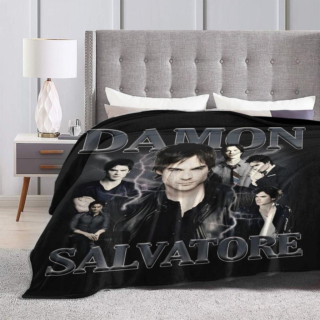 The Vampire Diaries Damon Salvatore Blanket