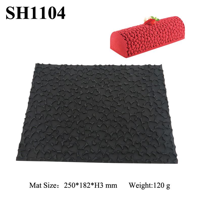 Silicone Mousse Swiss Roll Texture Pad - Tree Bark Lace Fondant Mat for Western Pastry Baking