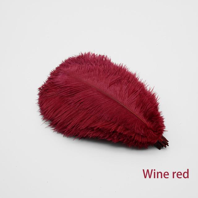 60Pcs/Lot Natural White Ostrich Feathers Handmade Craft Accessories Wedding Home Decorations