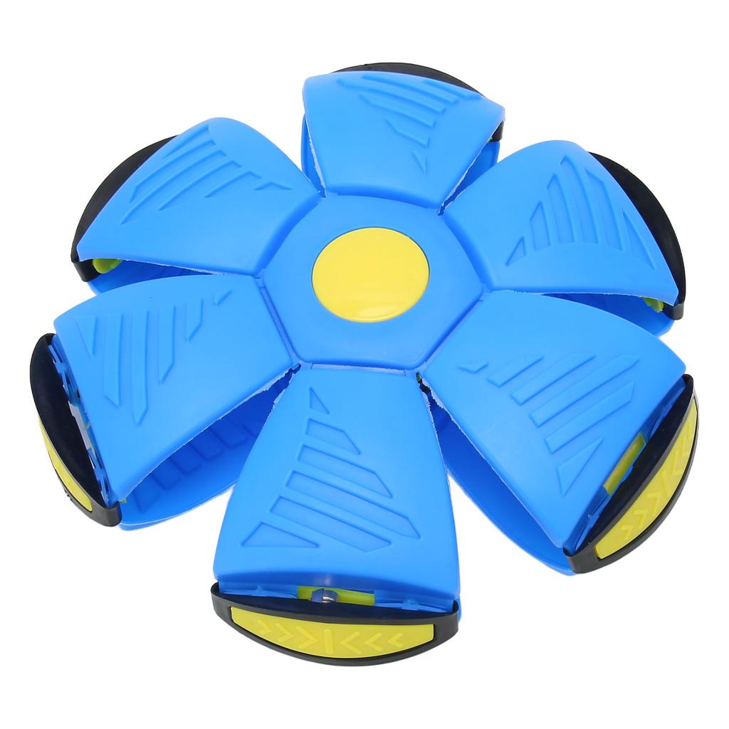 Flying Saucer Ball Decompression Changeable Shape Pet Dog Toy with Cool Lights for Parent Child
