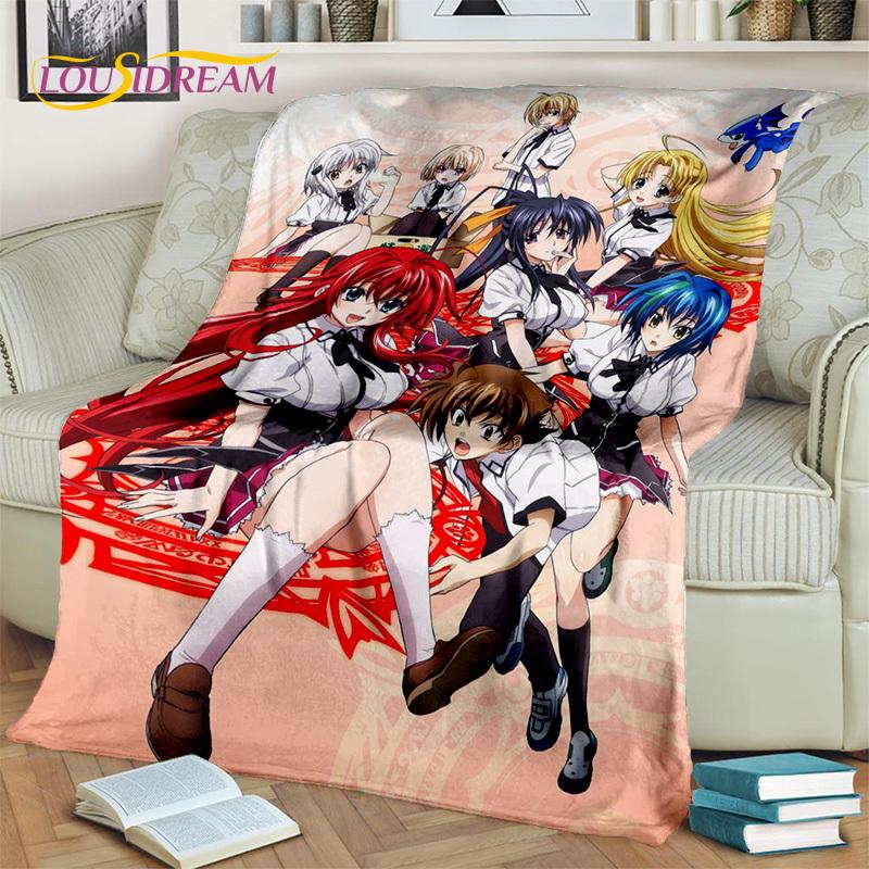 Cartoon Sexy Girl High School DxD Anime 3D Blanket,Soft Throw Blanket for Home Bedroom Bed Sofa Picnic Travel Cover Blanket Kids