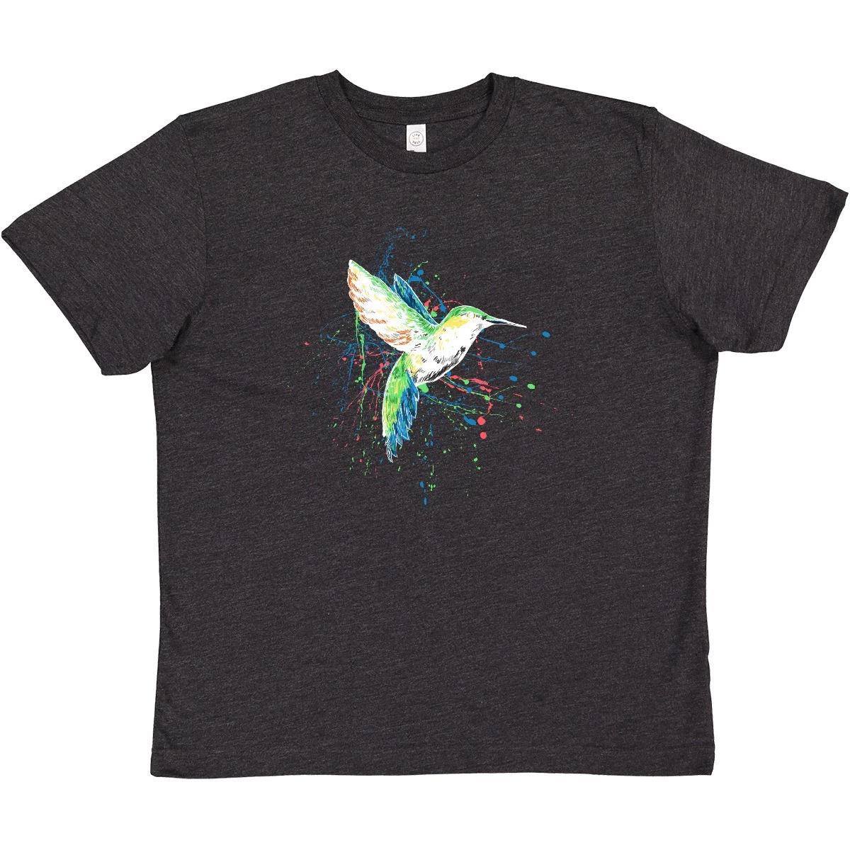 Inktastic Hummingbird Paint Splatter Youth T-Shirt Bird Animal Colorful Tee Kids 110