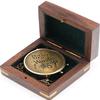 NOT All WHO Engraved Brass Compass Wooden Case Son,Mom,Children,Baptism,Birthday,Easter,Décor Nautical Gift Maritime