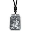 Necklace Pixiu Solid Domineering Men's Square Tag Pendant