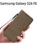 For Samsung Galaxy S26 FE Case Diamond Pattern Card Slot Soft Silicone External Leather Support Function Flip Cover Attraction Closure