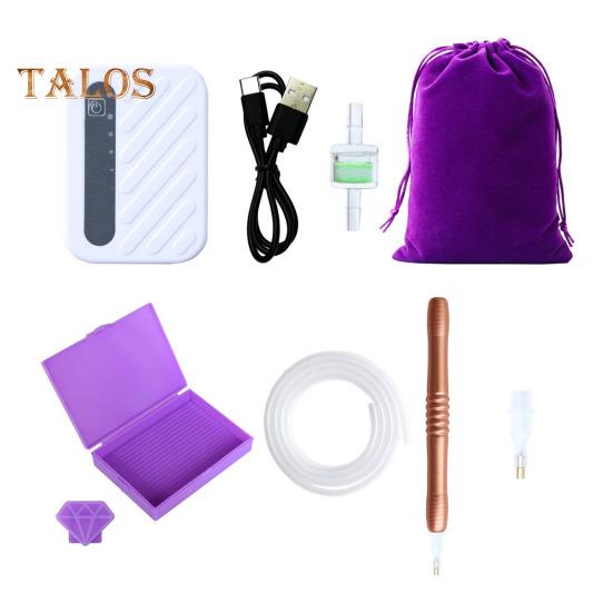 Elektrischer Diamant-Kunststift, wiederaufladbarer Vakuumstift, Kunstdiamant-Kunstwerkzeug mit Aufbewahrungstasche für DIY-Diamant-Kunsthandwerk