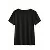 Women Allergic To Print Graphic T-Shirt Christmas Loose Crew Neck Short Sleeve Casual Sports Versatile Summer Top