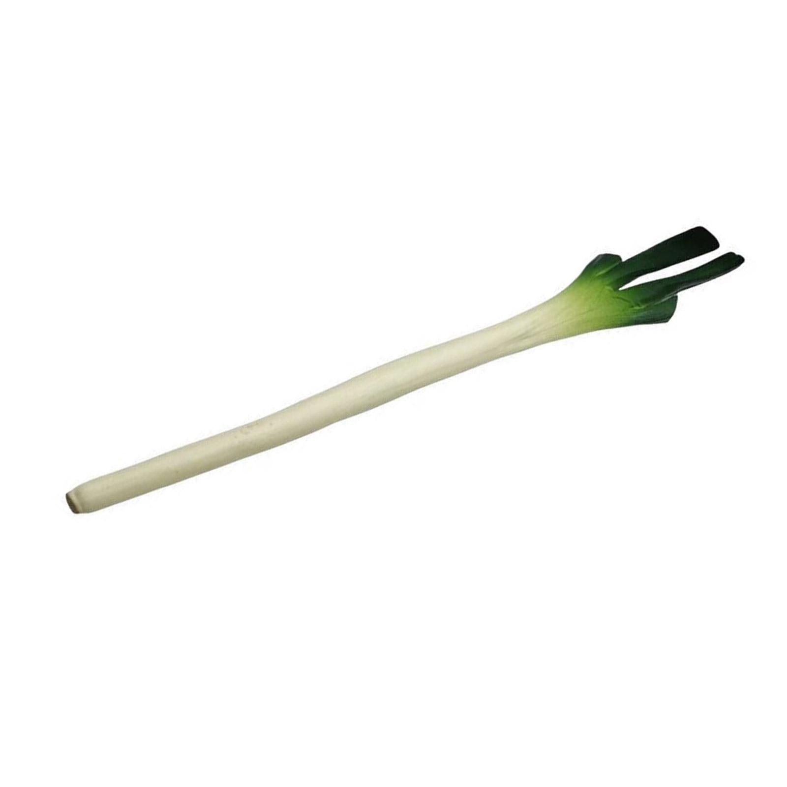 

4Pieces Simulation Scallions Realistic Artificial PU Scallions Vegetables for Home Party Decoration and Photography 1