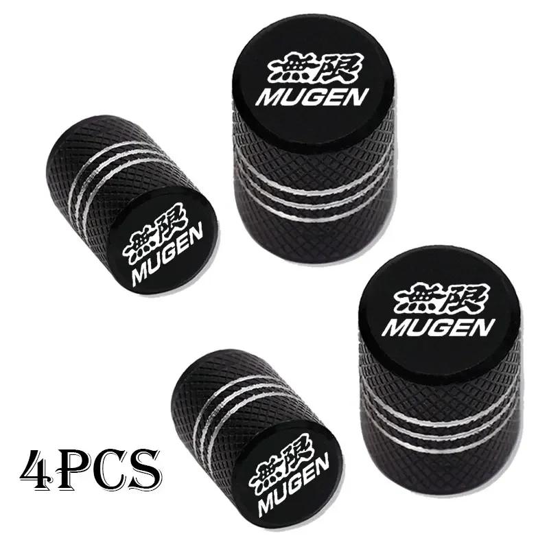 4Pcs Car Wheel Tire Valve Caps Tyre Stem Covers Airdust Waterproof For Honda Mugen CB400 CB650F CBF CBR250RR CRF SH300 NC750