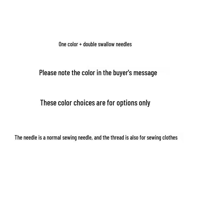 Polyester Sewing Thread Set: White, Black, Colored Threads & Needles for Hand & Embroidery Sewing