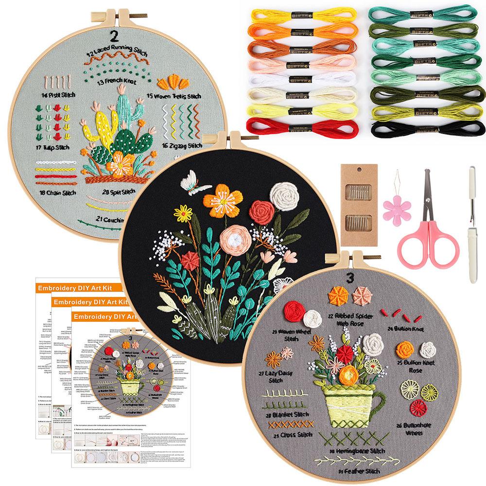 Neue Sticknadeln Übung Handgemacht DIY Materialpaket, Dutzende Nadeln Einstieg Kombiniert Mit 4-teiligem Set