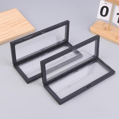 Acrylic 3D Floating Frame Holder Display Stand for Jewelry Coins Badges Secure Anti Dust Showcasing for Office Living Room