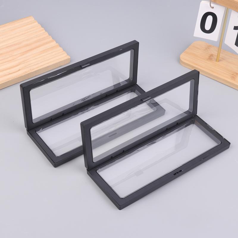 Floating Frame Display Holder Acrylic 3D Stand for Collectibles Medals Jewelry Secure Showcase for Office Gift Decor
