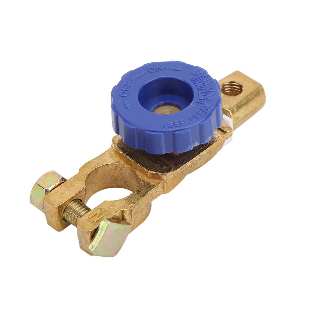 Top Post Battery Disconnect Switch 15‑17mm 100A Brass Rustproof for Car RV Boat Truck