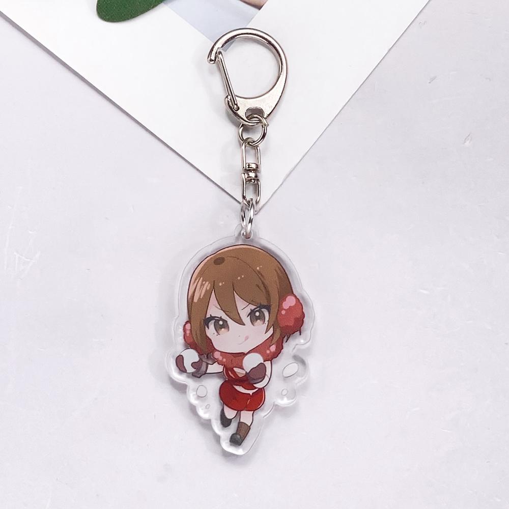 Anime Characters Hatsune Miku Acrylic Car Keychain Accessories Creative Trendy Bag Charm Backpack Pendant Keyring Gifts For Fans