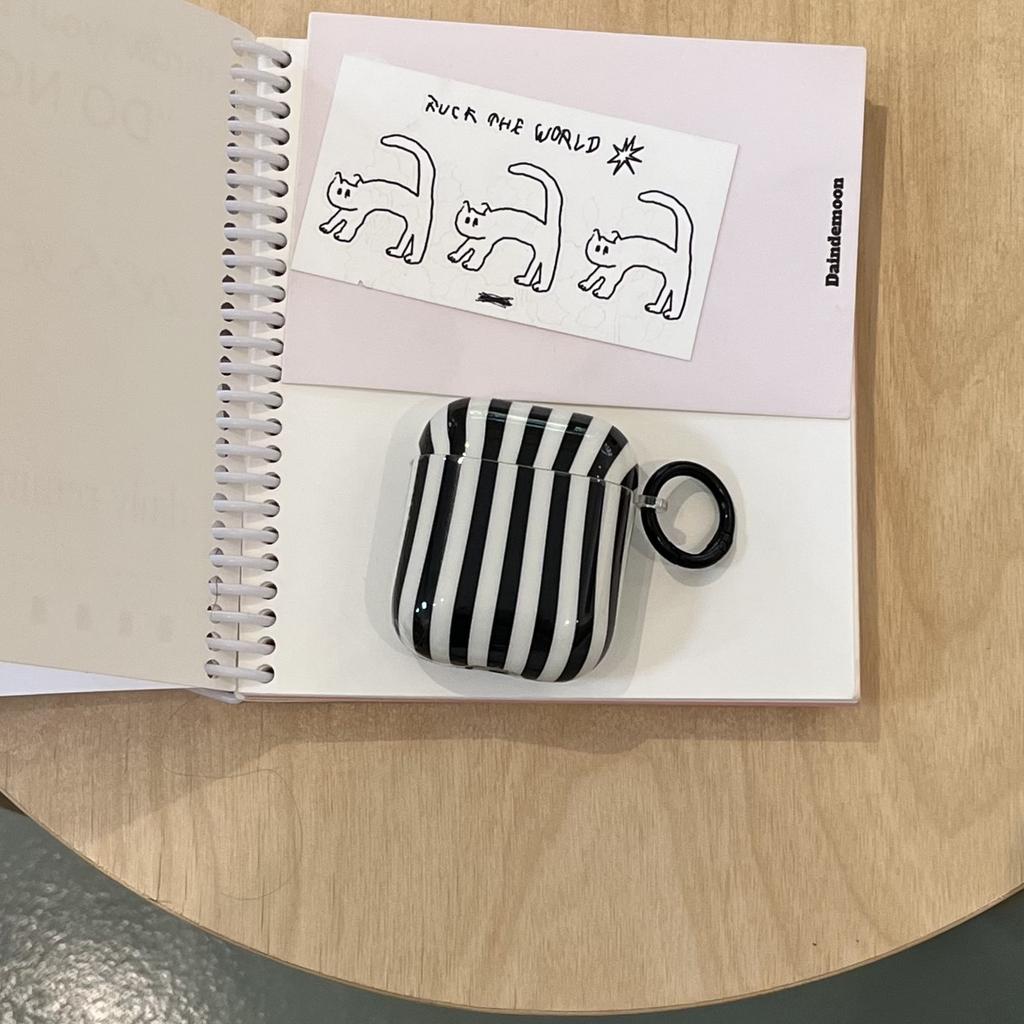Ins Simple Dopamine Stripe for Apple AirPods1/1 Case AirPods Pro1 Headphone Cover