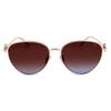 Brown Blue Cat Eye Ladies Sunglasses Fg40031u Cl 33f 56
