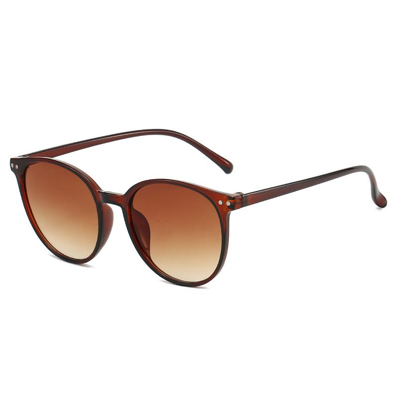 Fashion Transparent Round Frame Sunglasses for Women Casual Driving Outdoor Eyewear Men Plastic Ultralight UV400 Eyeglasses