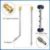 5000PSI High Pressure Washer  2-in-1 Undercarriage Cleaner Car Chassis Floor Wash Water Broom Washer