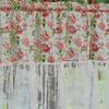 1pc Vintage floral patterns Short Curtain, Lace Splicing Window Curtains for Kitchen, Bathroom, Living Room, Bedroom, Home Decor
