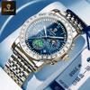 BINBOND Quality Man Watch Luxury High Man Quartz Wristwatch Waterproof Luminous Date Stainless Steel Men's Watches Casual Clock