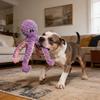 Jouet Poulpe Peluche pour Chien Siffleur Papier Froissé Jouet à Mâcher Interactif Doux Peluche Bébé Chiot Jouet Dentition pour Tir à la Corde Chiens Petits Moyens Grands