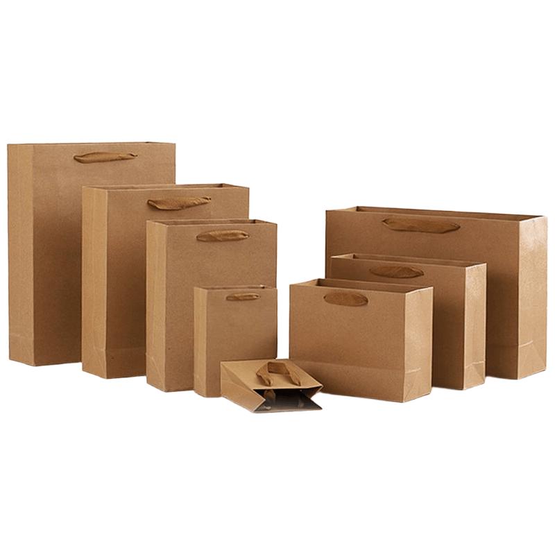 Подарочные пакеты Hesidige из крафт-бумаги 20x10x28cm
