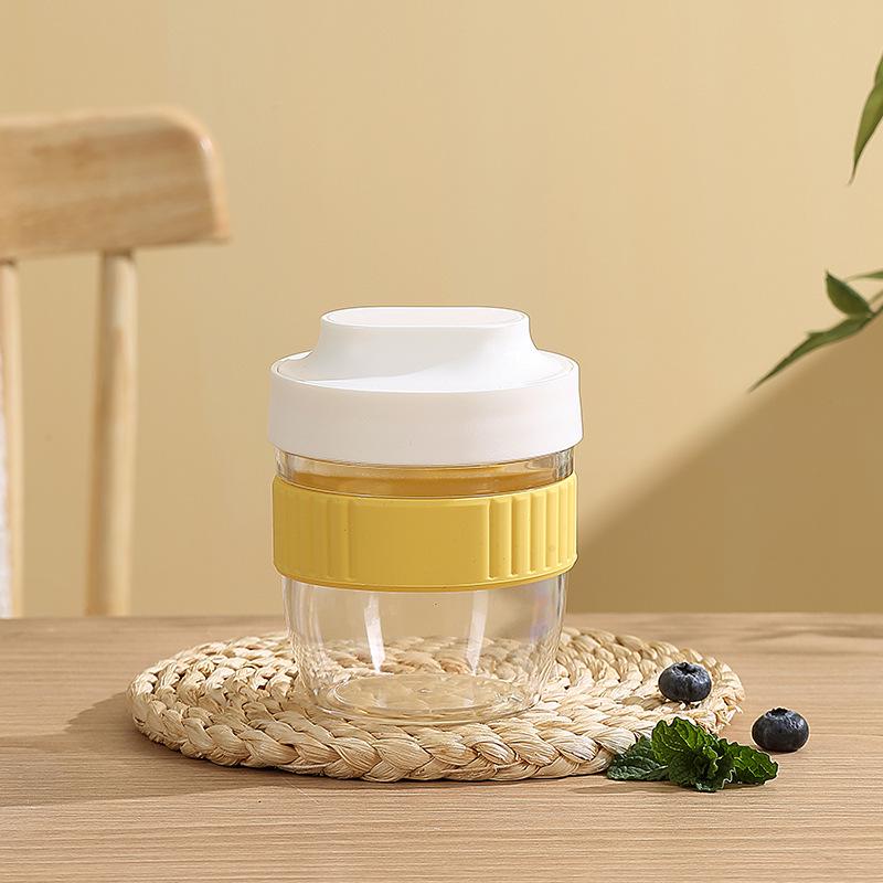 Portable Yogurt & Oatmeal Cup with Lid & Spoon - Perfect for Office & Student Breakfasts