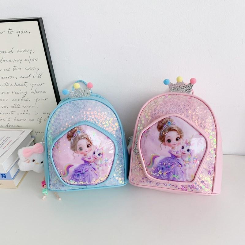 Children Cartoon Backpack With Lightweight Pu Material For Kindergarten Kids
